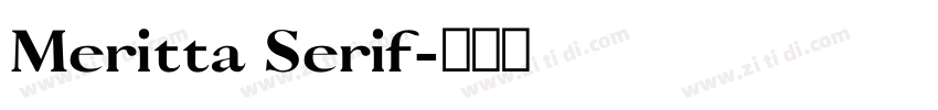 Meritta Serif字体转换